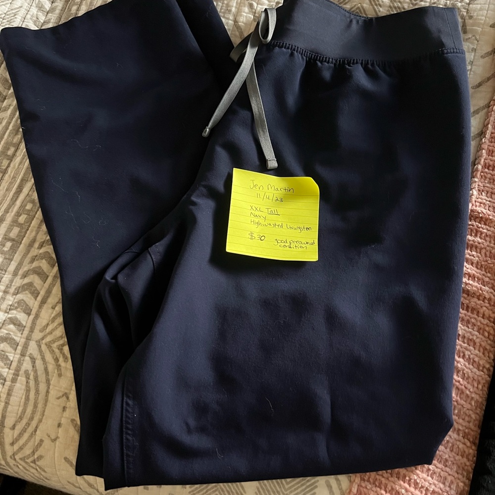 Navy Figs scrub pants